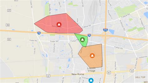 power outage hilliard ohio|home power outage map.